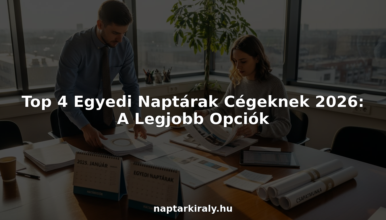 Top 4 Egyedi Naptárak Cégeknek 2026: A Legjobb Opciók